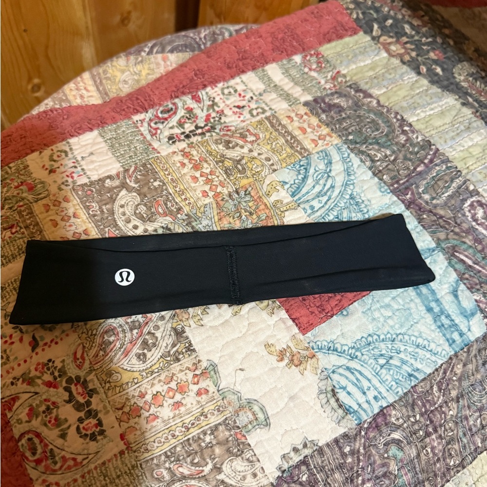 lululemon athletica Black Logo Headband